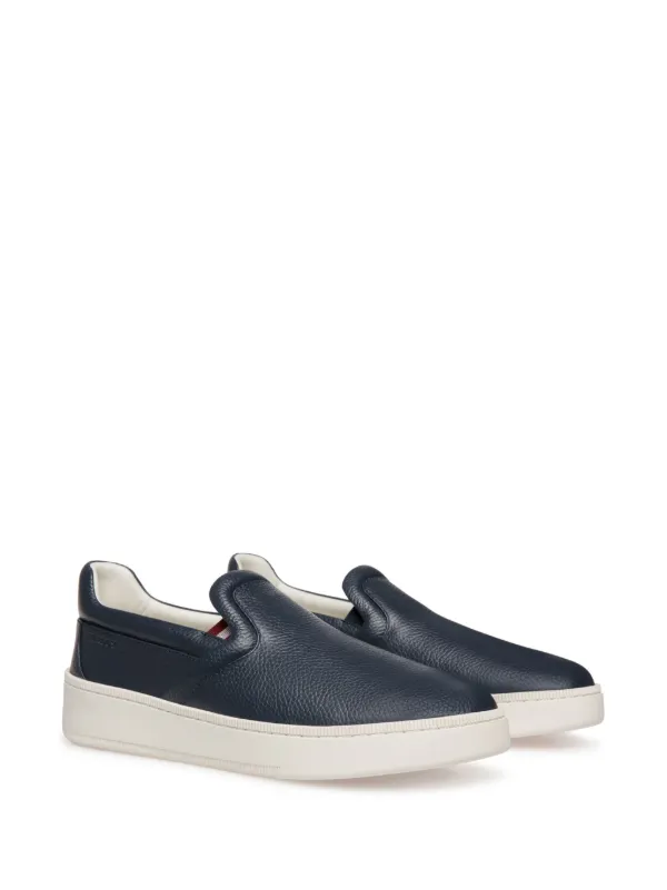 Bally slip on Leather Sneakers Blue FARFETCH ZA