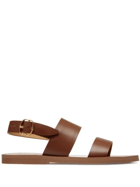 Bally logo-stamp leather sandals