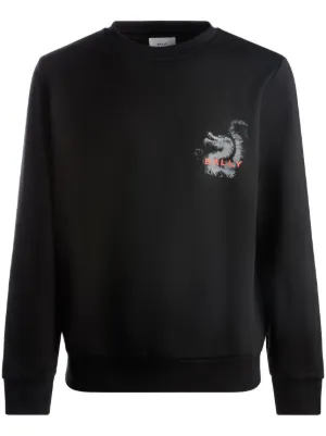 Bally dragon print crew neck Sweatshirt Farfetch