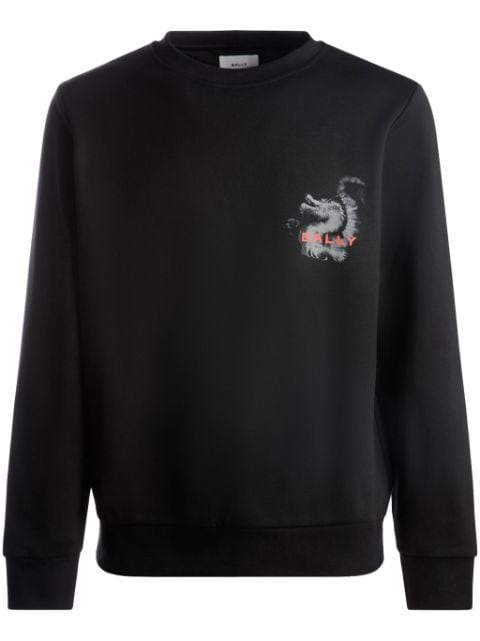 Bally dragon-print crew-neck sweatshirt
