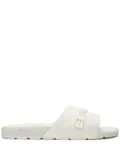 Bally logo-embossed slides - White