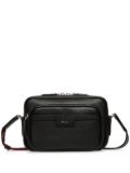 Bally leather messenger bag - Black