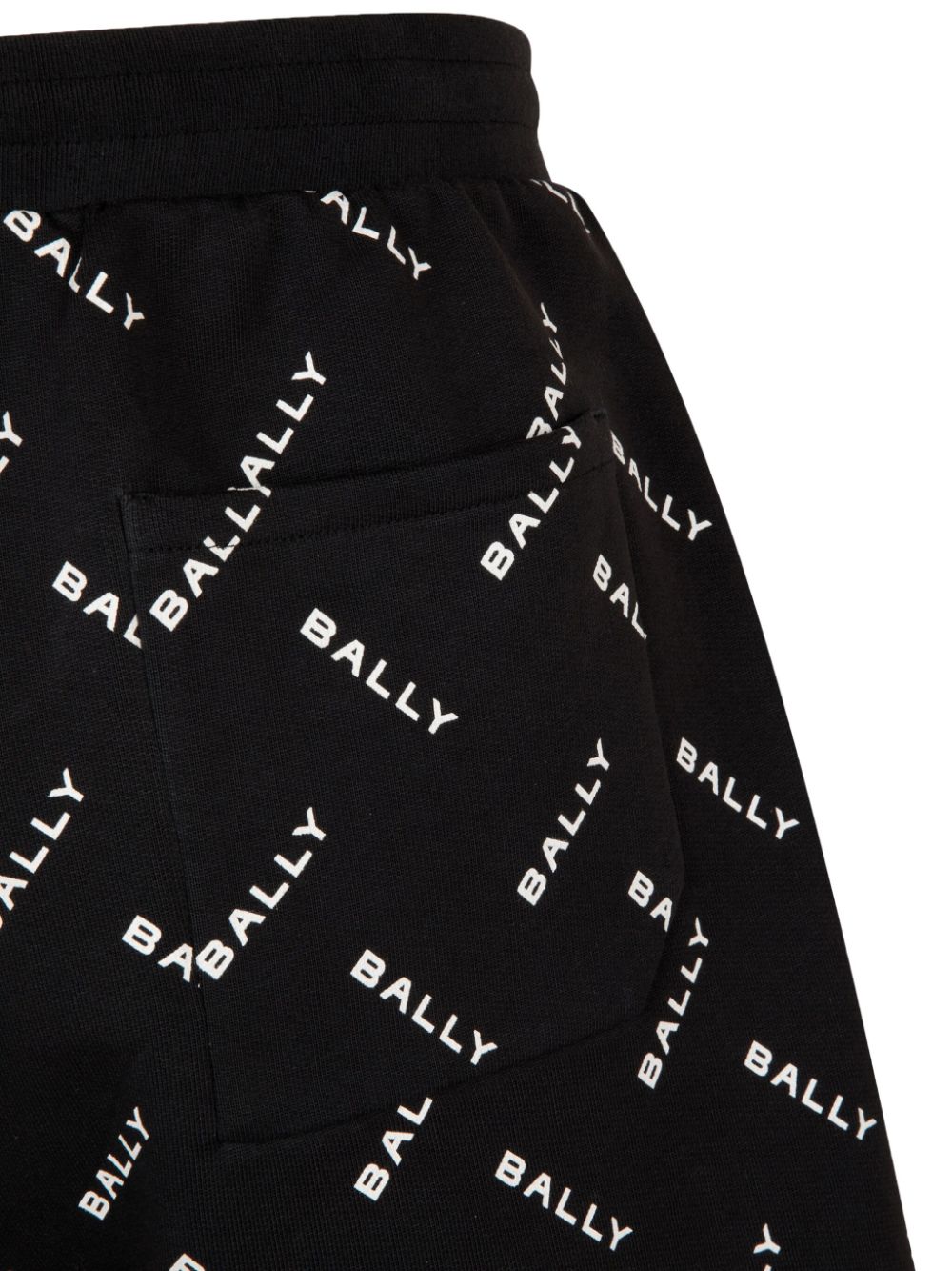 Shop Bally Logo-print Track Shorts In Black
