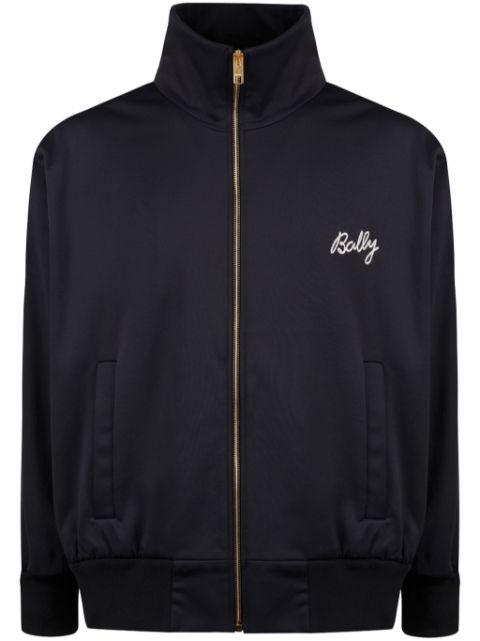 Bally logo-embroidered zip-up sweatshirt