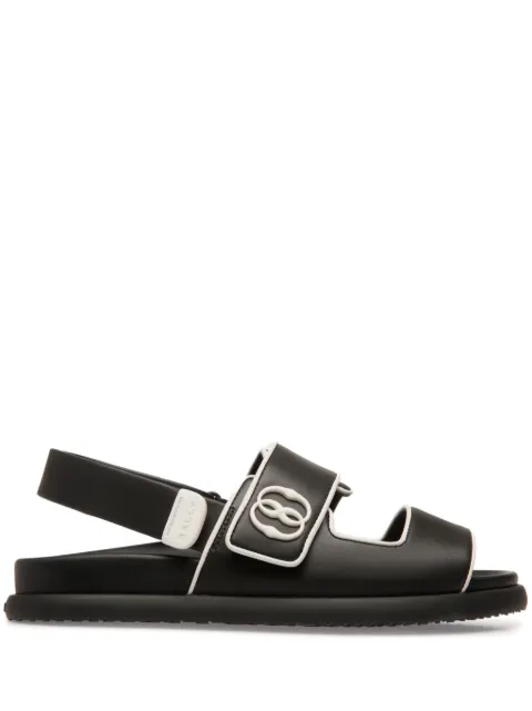 Bally piped-trim leather sandals