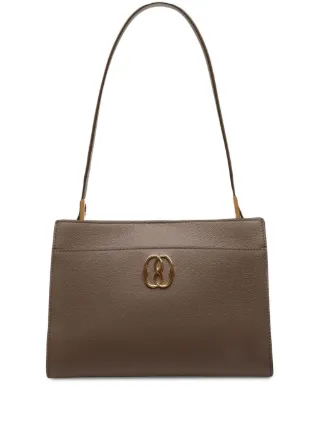 Bally Emblem ロゴ レザーショルダーバッグ | ブラウン