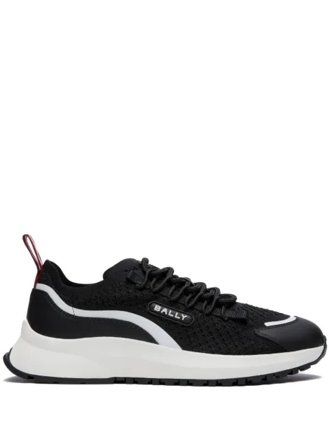 Bally tenis con paneles de malla y aplique del logo 