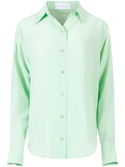 Equipment Essential long-sleeve silk shirt