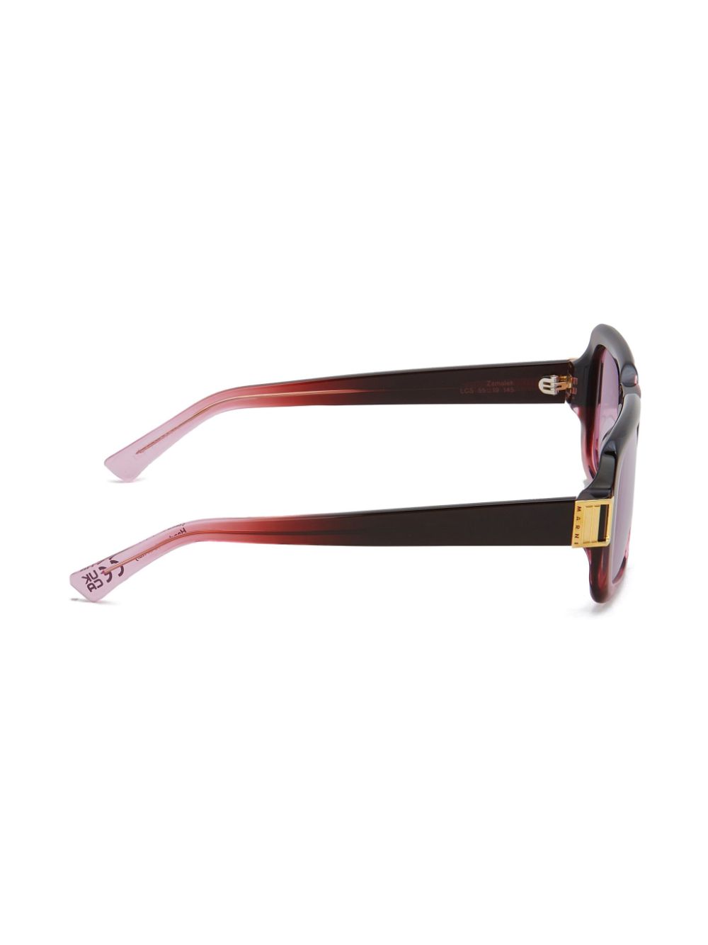 Shop Marni Zamalek Square-frame Sunglasses In Red