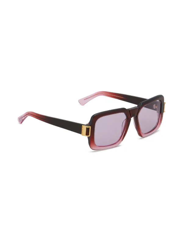 Marni Zamalek スクエア眼鏡フレーム | レッド | FARFETCH JP