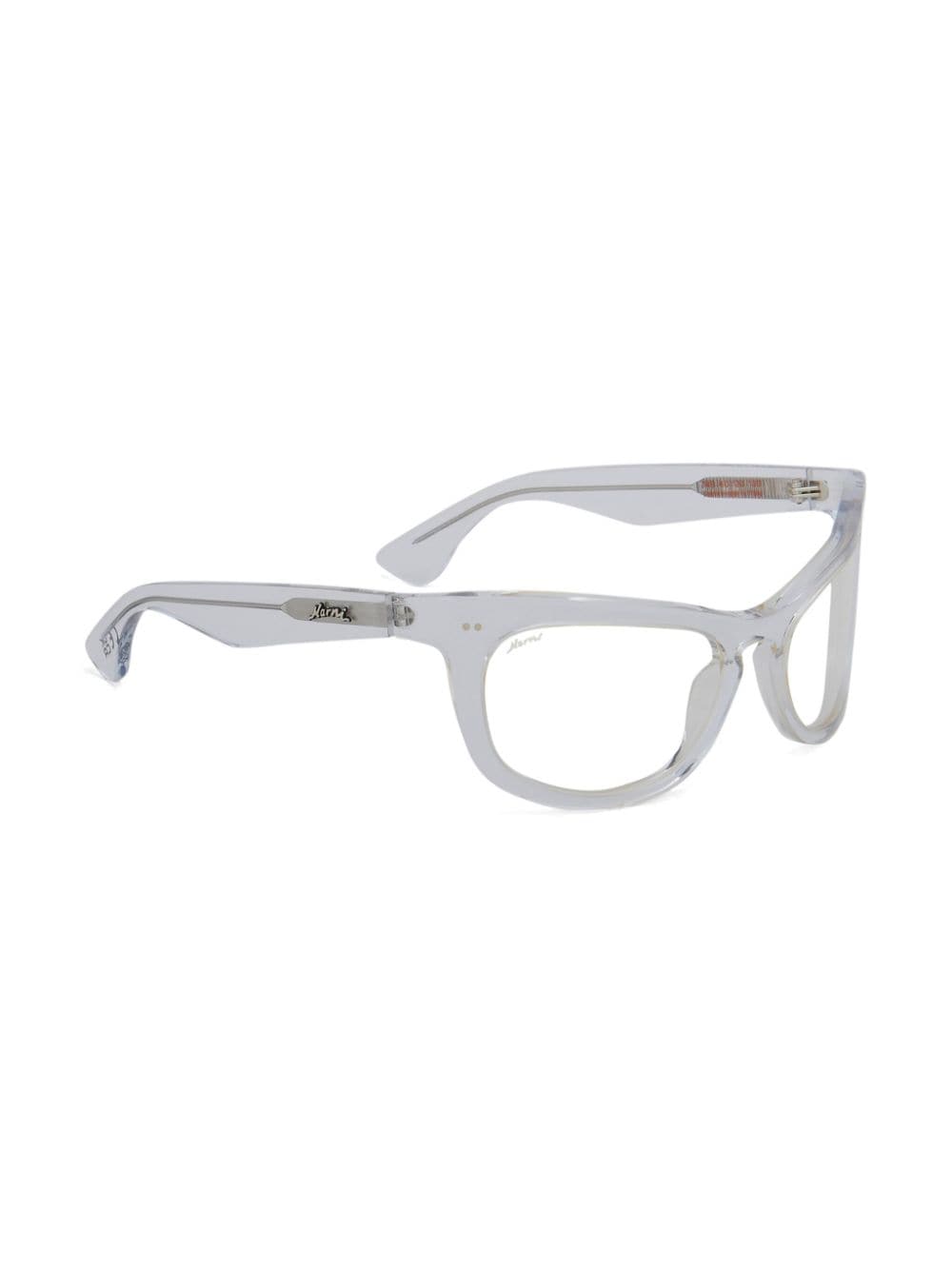 Shop Marni Isamu Cat-eye Glasses In 中性色
