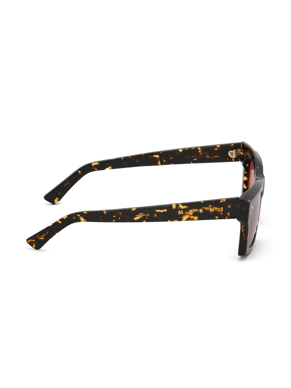 Shop Marni Edku Square-frame Sunglasses In Brown