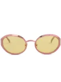 Marni Eyewear To-Sua oval-frame sunglasses - Pink