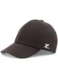 Courrèges logo-embroidered cotton baseball cap - Brown