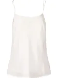 Equipment double-strap silk camisole top - White