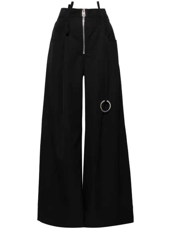 ATTICO 25SS パンツ ブラック系 The Attico ワイドパンツ | ブラック | FARFETCH JP