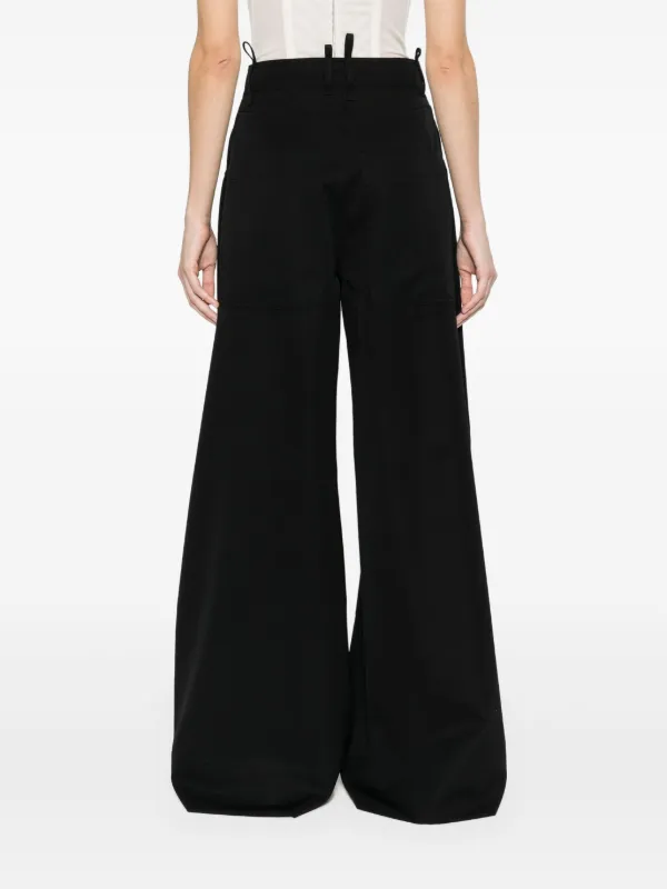 ATTICO 25SS パンツ ブラック系 The Attico ワイドパンツ | ブラック | FARFETCH JP
