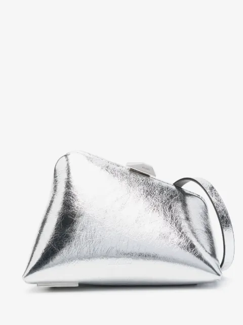 The Attico mini Midnight leather clutch bag