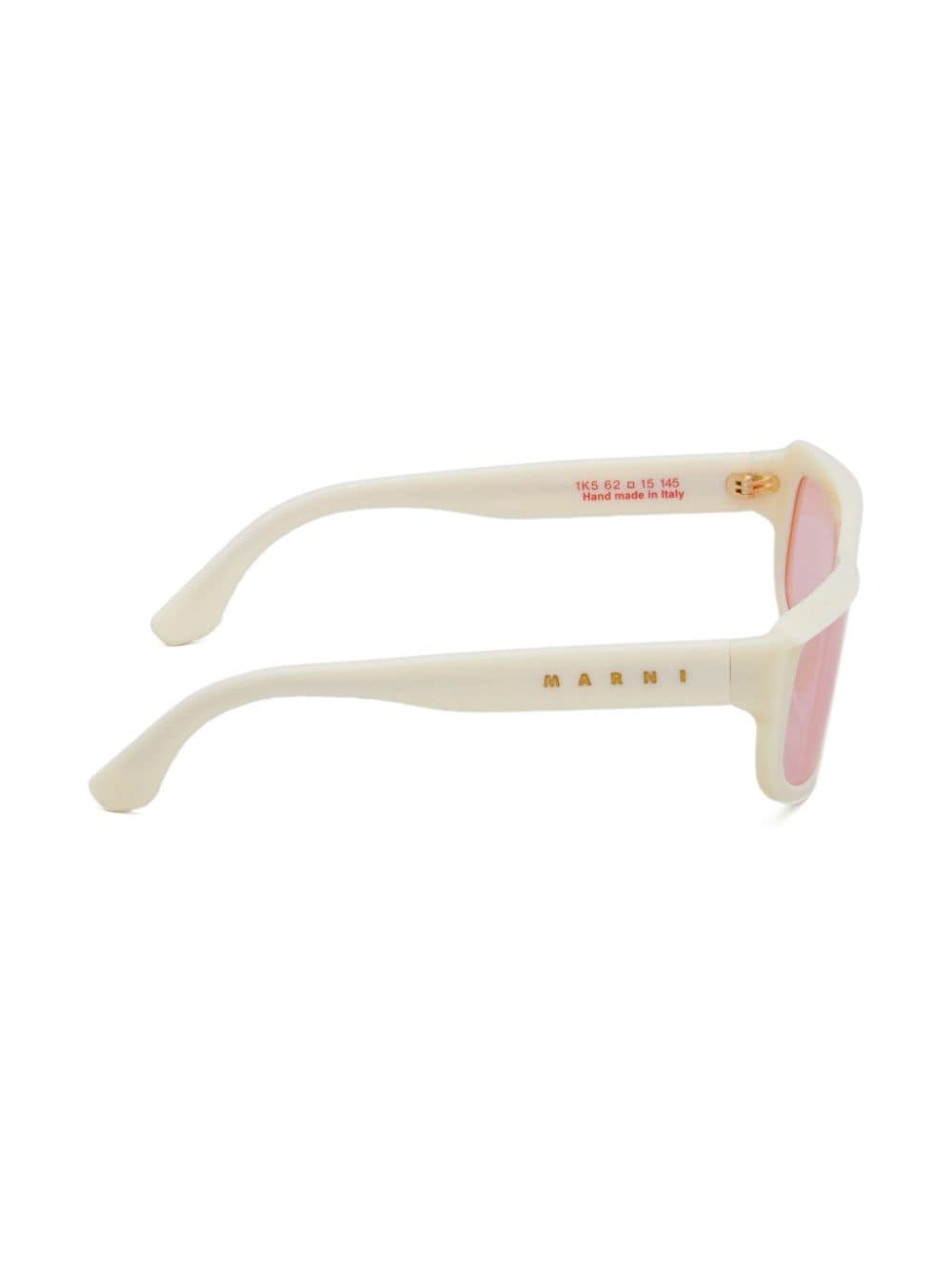 Marni Eyewear Annapuma Circuit zonnebril met rechthoekig montuur Wit