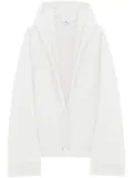 Courrèges Hyperbole cotton hoodie - White