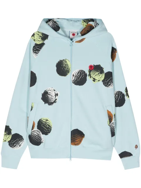 ICECREAM logo-print jersey hoodie