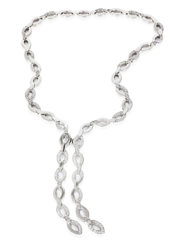 Cartier white gold on sale necklace