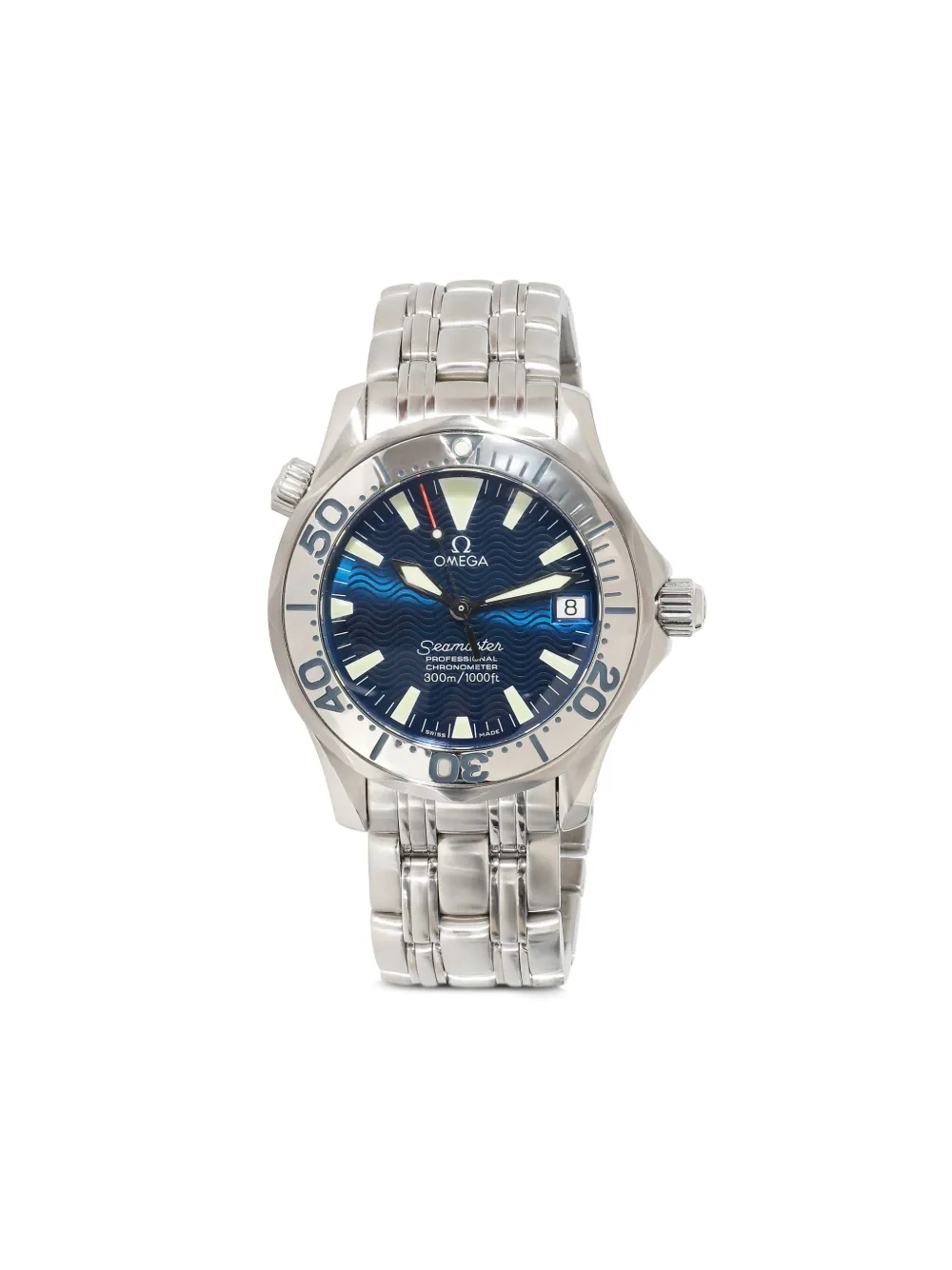 Pre-owned Omega 2000-2009  Seamaster Diver 36mm In Blue