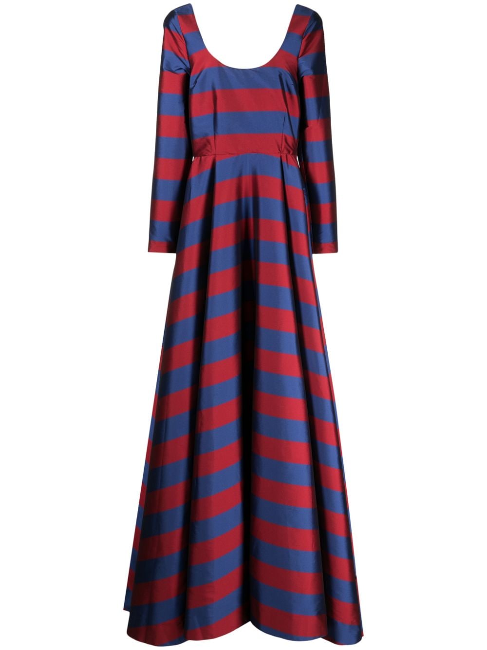 Belucci striped flared gown