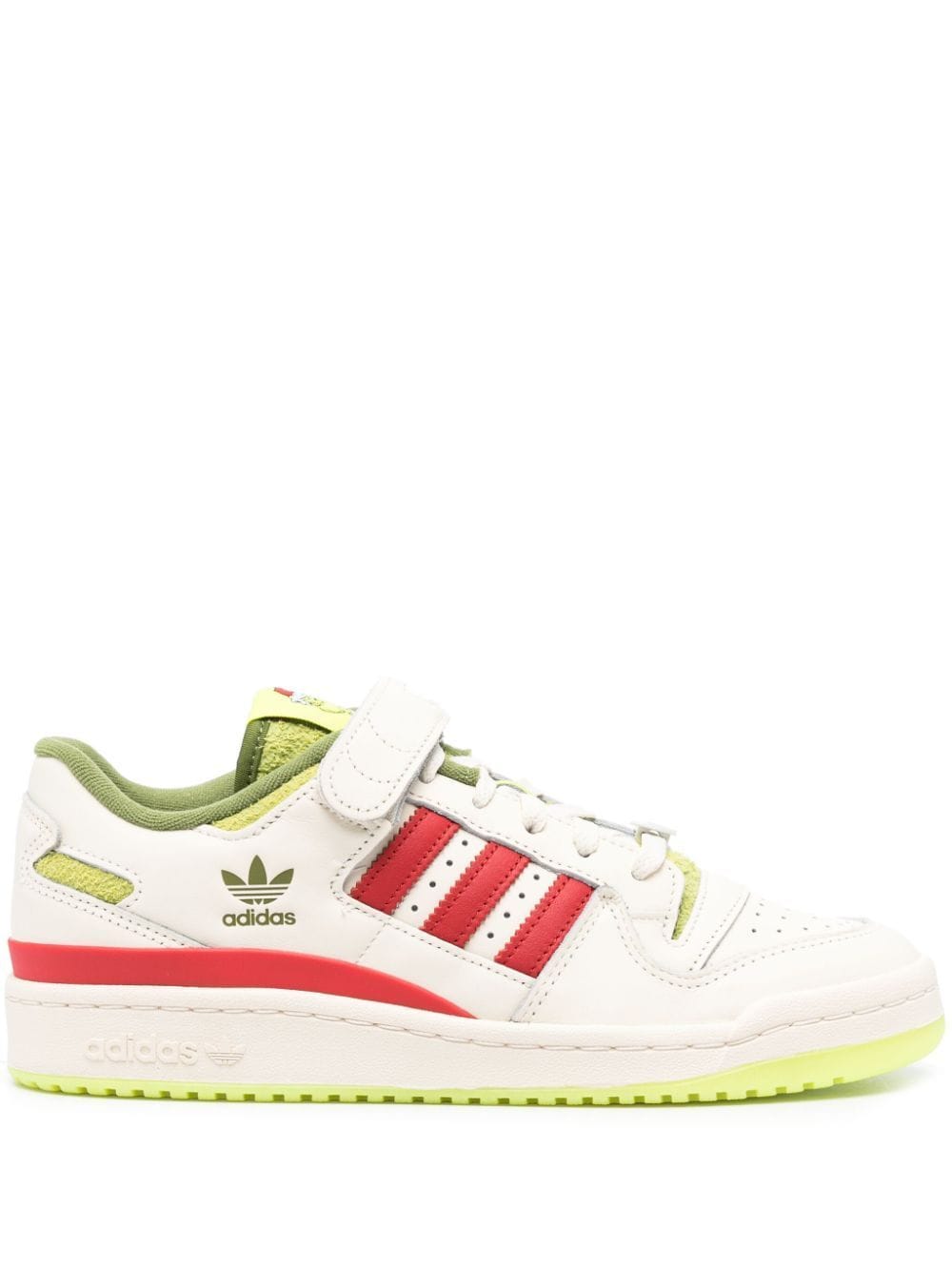 Shop Adidas Originals Forum Low "the Grinch" Lace-up Trainers In White