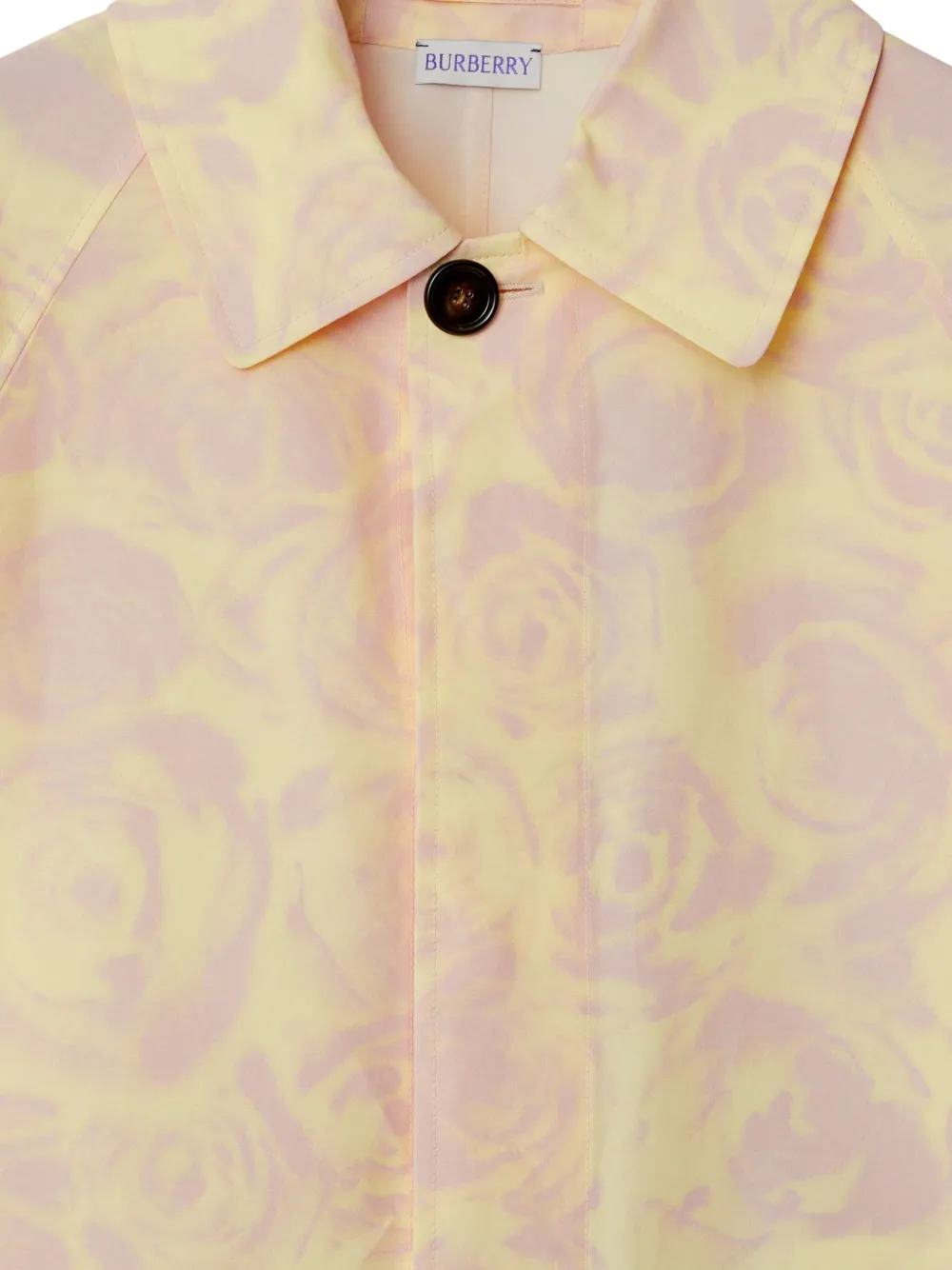 Burberry Jas met roosprint Beige