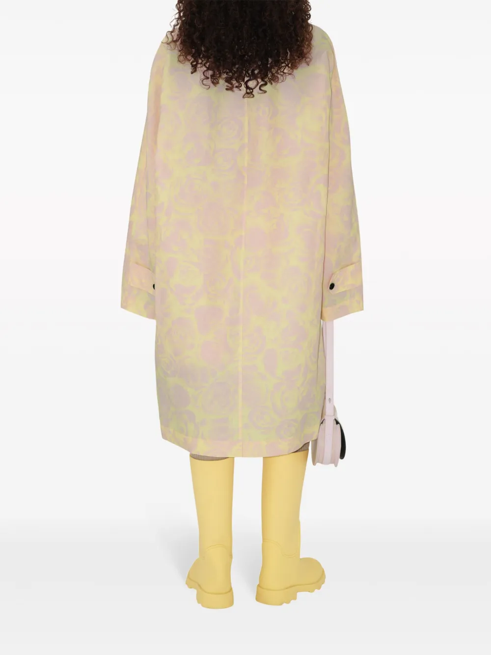 Burberry Jas met roosprint Beige