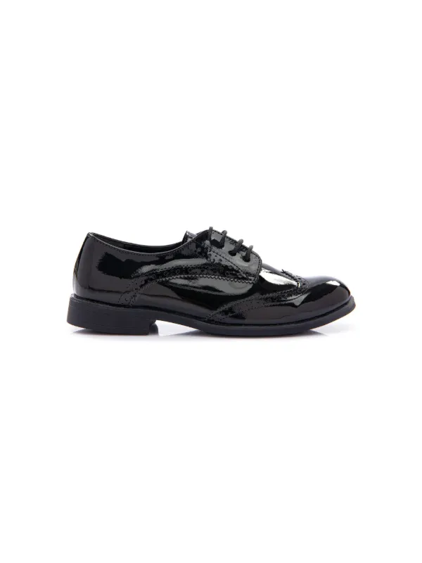 Moustache round-toe Patent Brogues Black FARFETCH ID