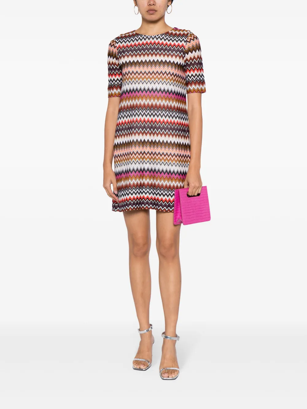 Missoni Mouwloze mini-jurk - Veelkleurig