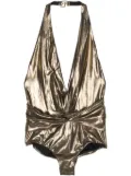 Ralph Lauren Collection draped halterneck body - Gold