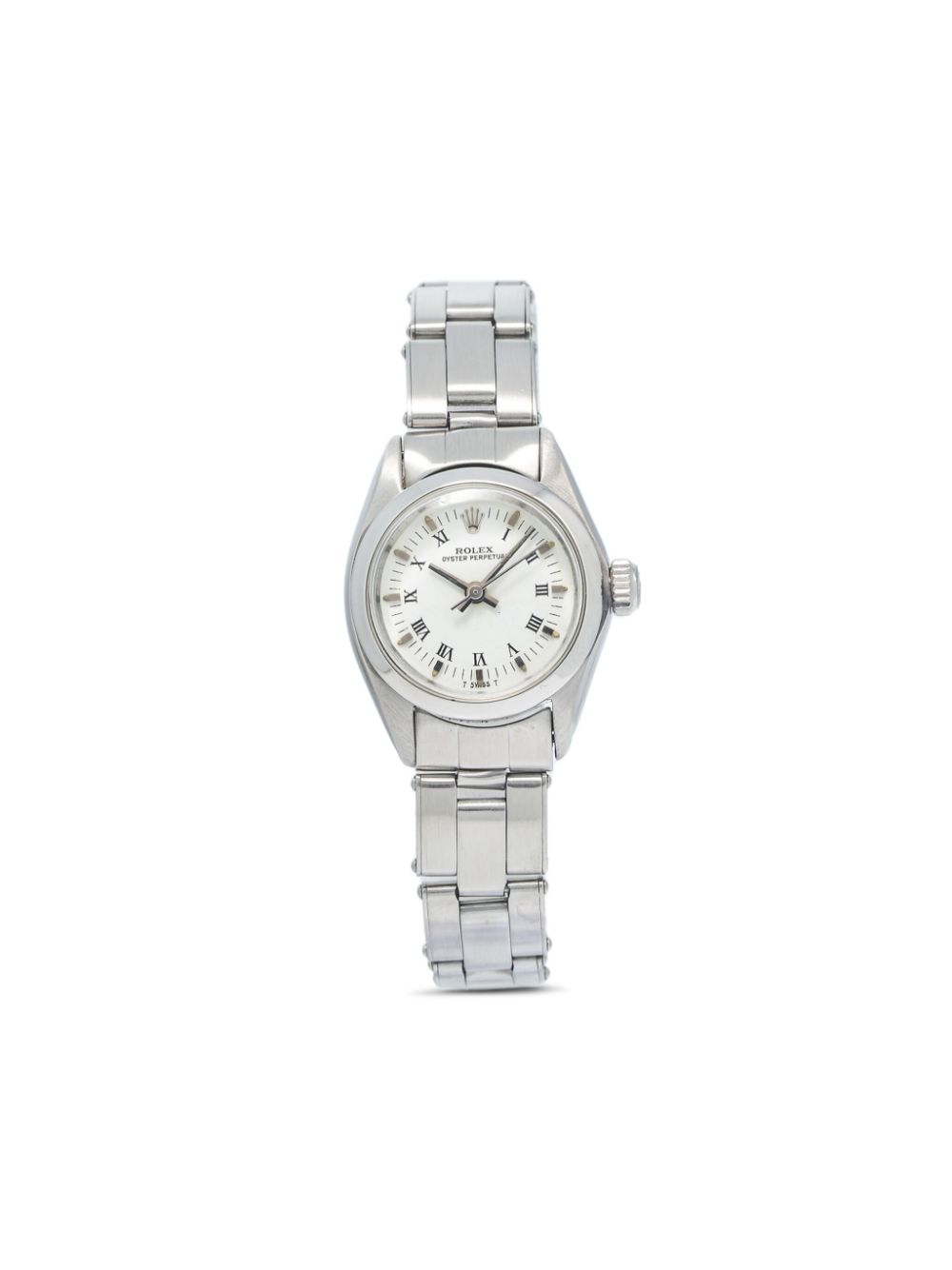 Pre-owned Rolex  Oyster Perpetual 25mm In White