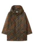 Burberry Kids Vintage Check pattern hooded parka - Brown