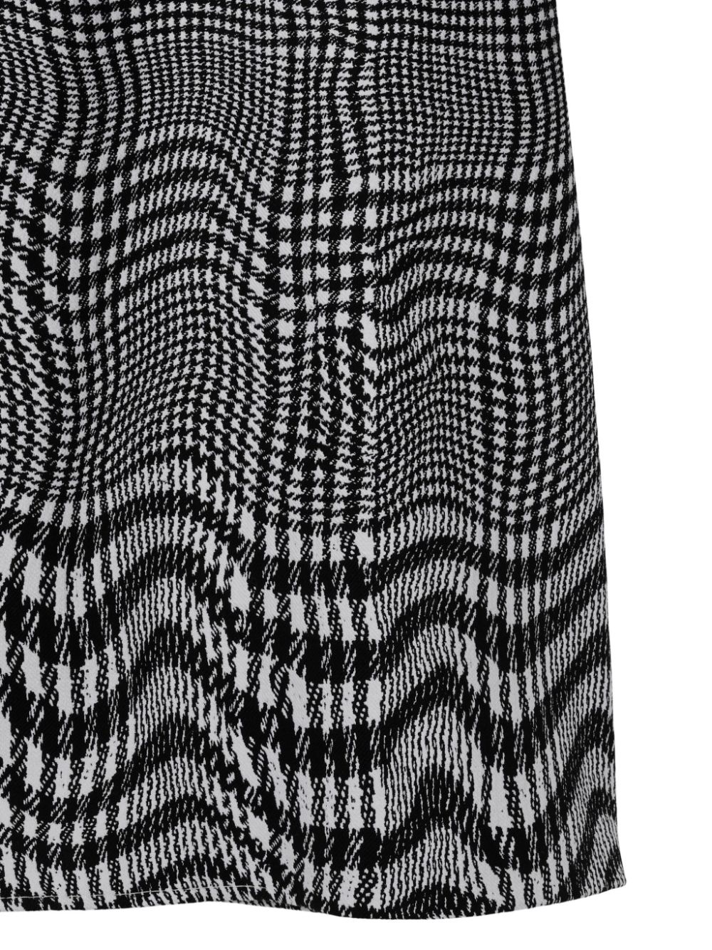 Burberry warped houndstooth-pattern coat Women