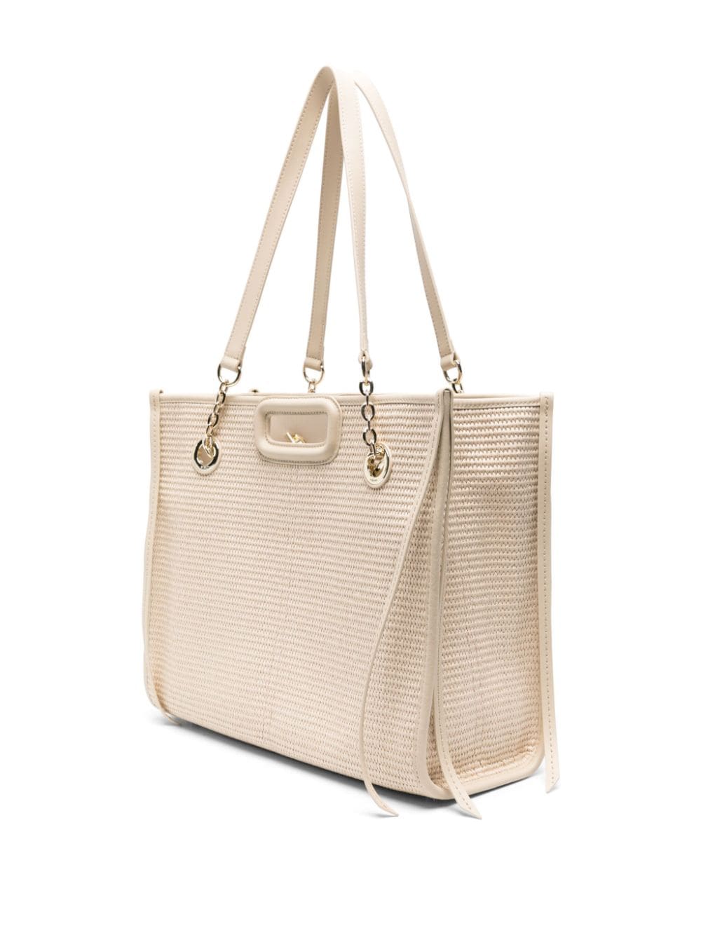 Shop Maje Interwoven-design Tote Bag In Neutrals