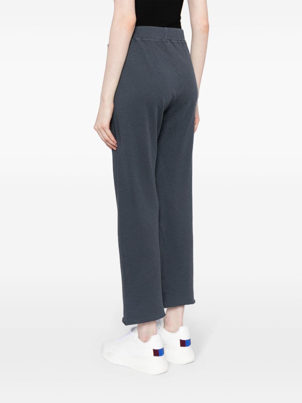 Shop James Perse Garment-dyed Cotton Track Pants In Blue