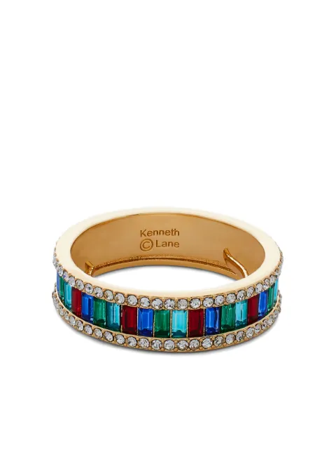 Kenneth Jay Lane crystal-embellished bangle bracelet