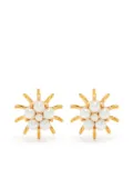 Kenneth Jay Lane faux pearl-embellished stud earrings - Gold