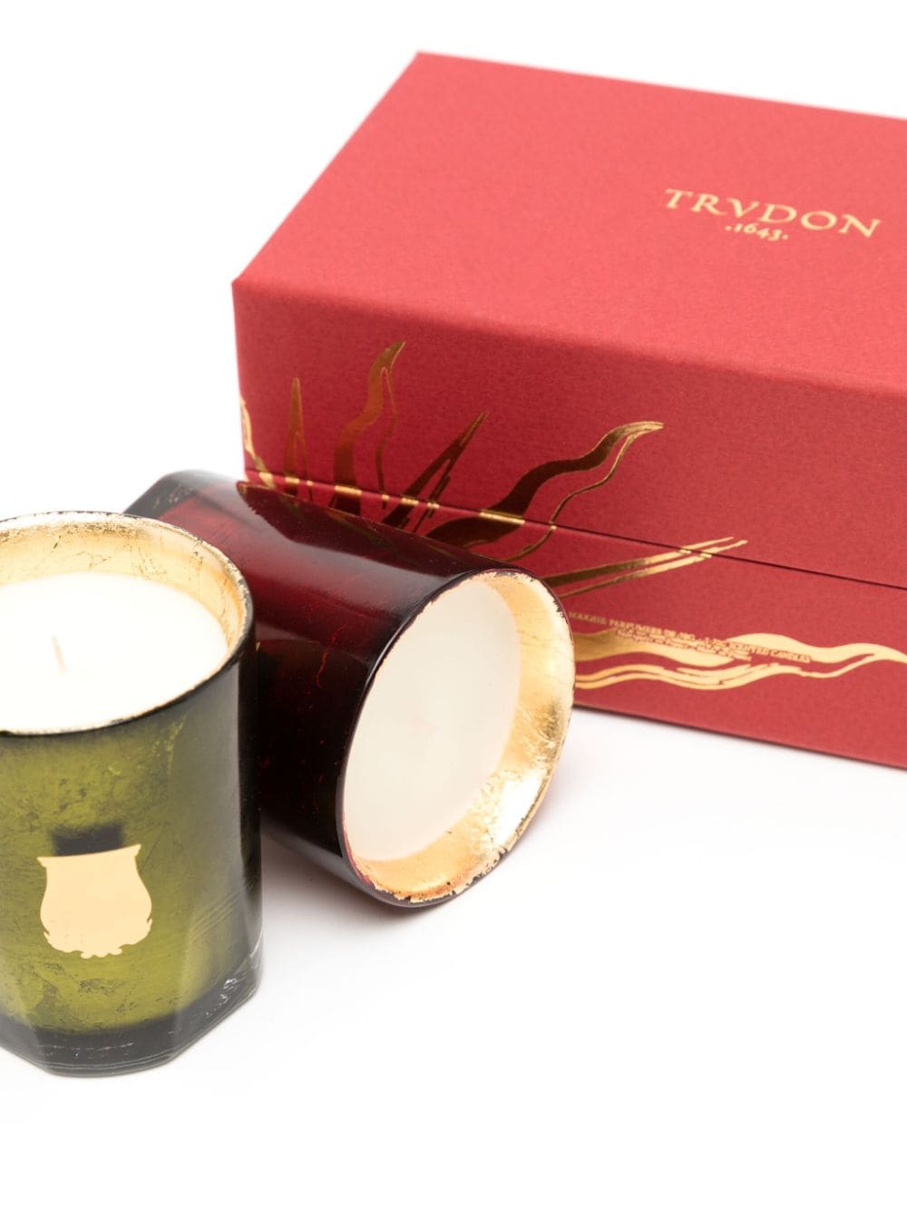 Shop Trudon Astral Gabriel And Gloria Scented Candles (set Of Two) In 绿色