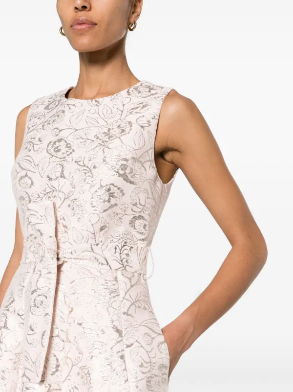 P.A.R.O.S.H. brocade-effect patterned-jacquard Dress | Pink
