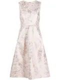P.A.R.O.S.H. brocade-effect patterned-jacquard dress - Pink