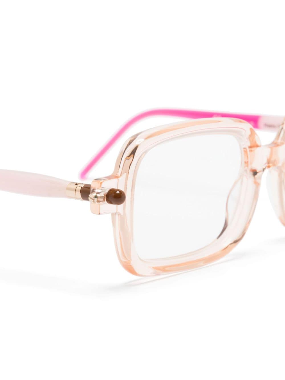 Shop Kuboraum P2 Square-frame Glasses In Pink