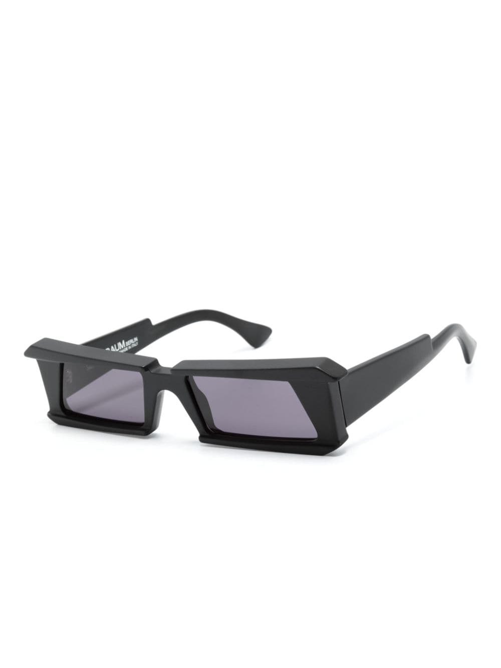 Shop Kuboraum X21 Rectangle-frame Sunglasses In Black