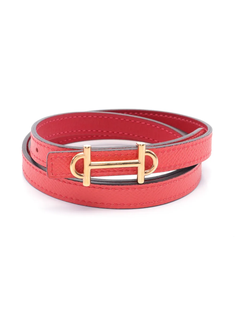Hermès 2014 pre-owned Gamma reversible belt - Rood