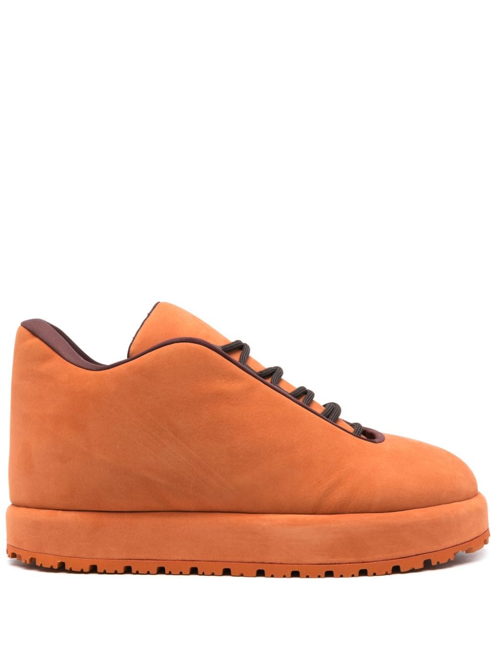 Shop Pdf Mercury Suede Sneakers In Orange