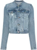 MM6 Maison Margiela distressed denim jacket - Blue