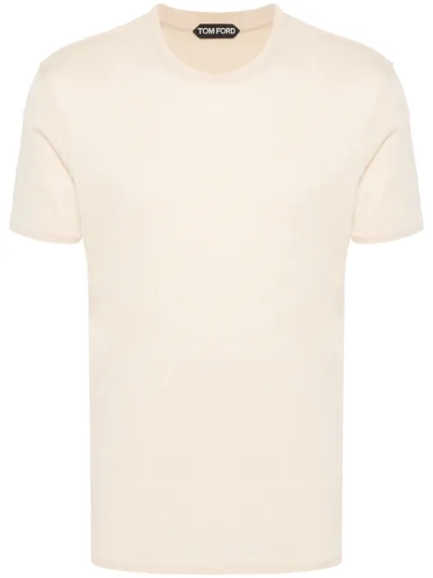 TOM FORD mélange-effect cotton-blend T-shirt